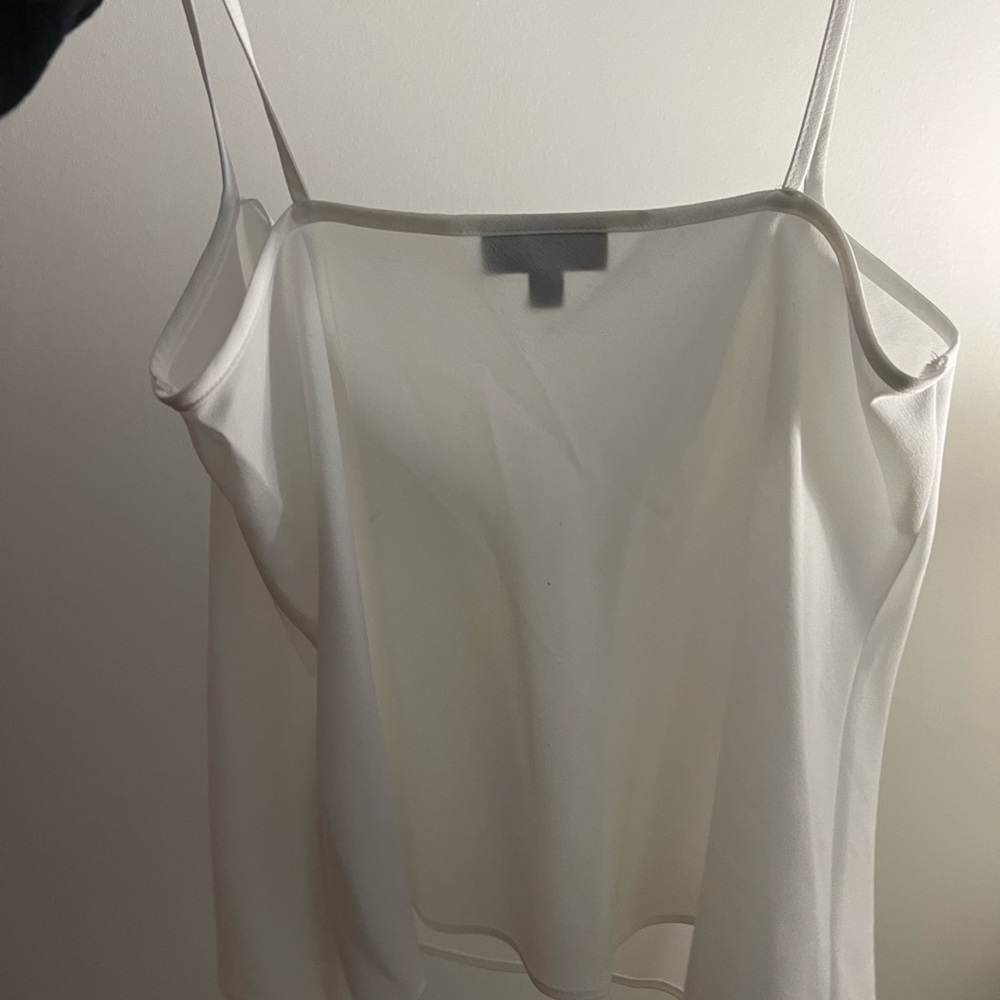Topshop white flowy tank - Picture 3 of 5